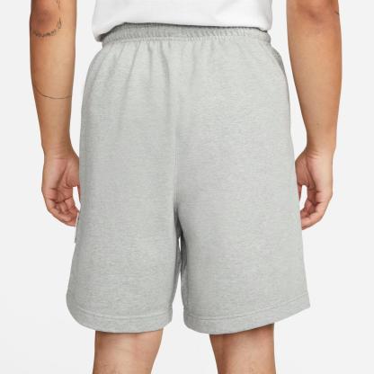 Men's Nike Dri-FIT Standard Issue French Terry Shorts - Dark Grey Heather/Pale Ivory