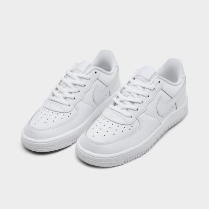 Little Kids' Nithtke Force 1 Casual Shoes - Part 1 - White/White/White - Both shoes facing left