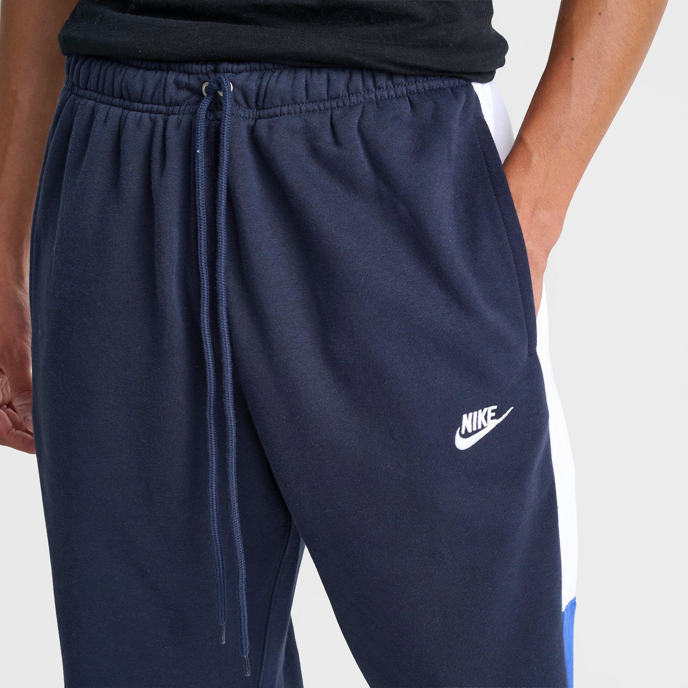 Men's Nithtke Club Fleece Tracksuit Jogger Pants - Obsidian/White/Game Royal/White