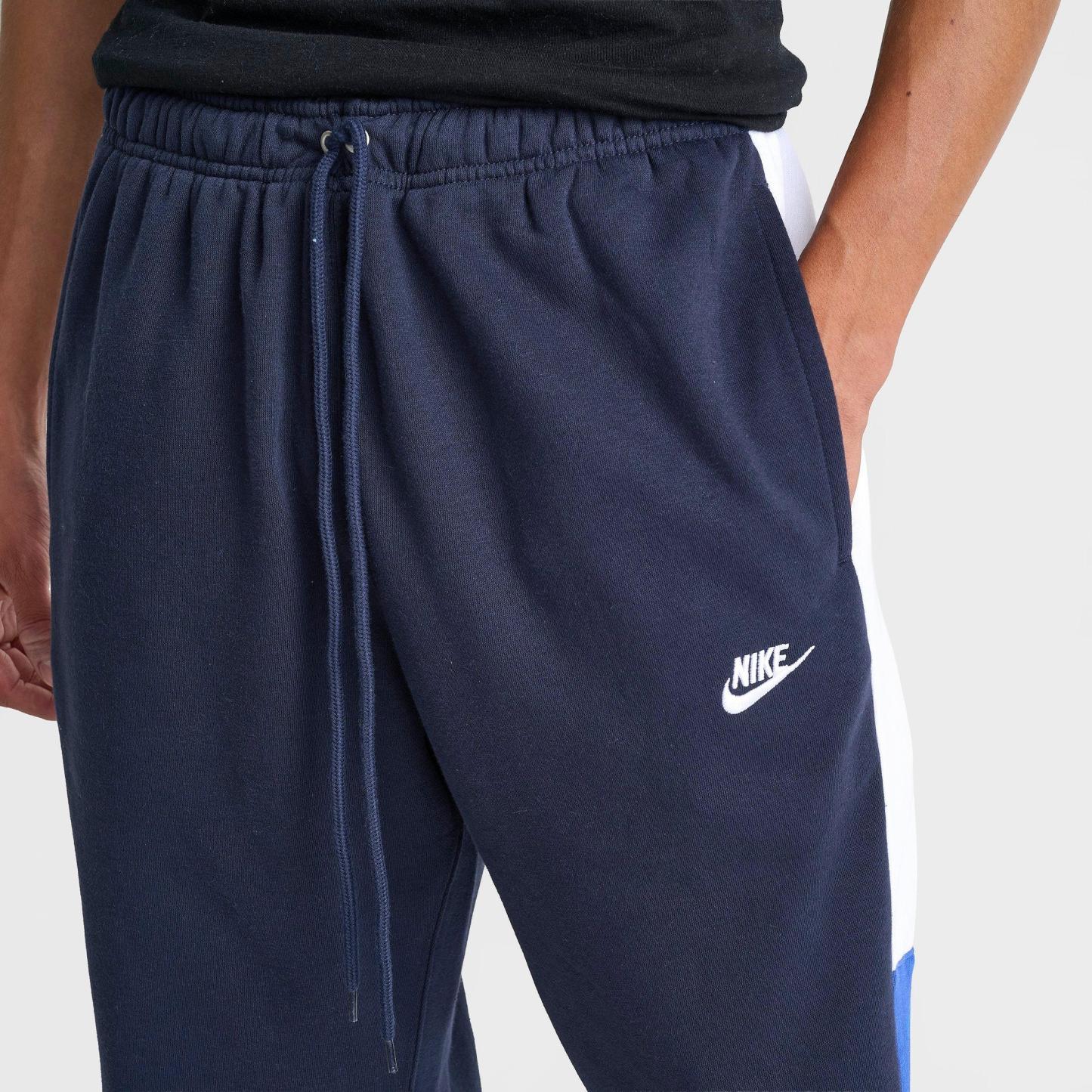 Men's Nithtke Club Fleece Tracksuit Jogger Pants - Obsidian/White/Game Royal/White