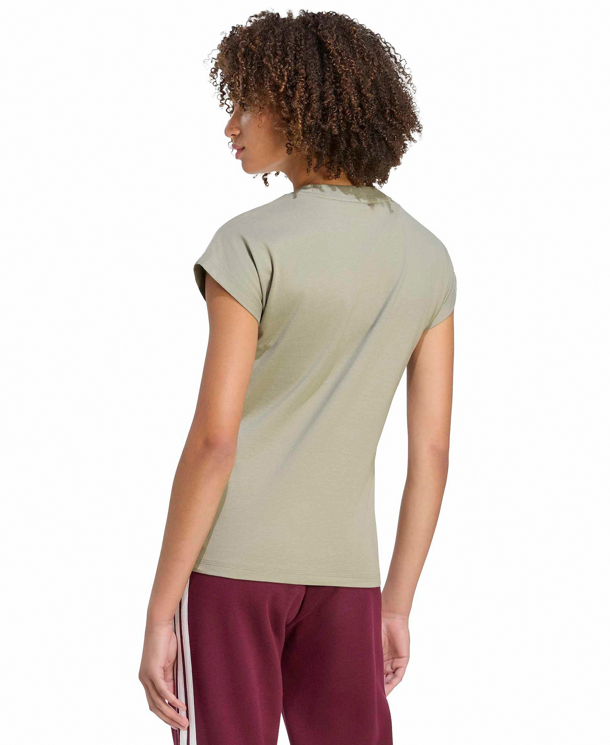 adidas Women's Essentials Linear Cotton T-Shirt - Black/white