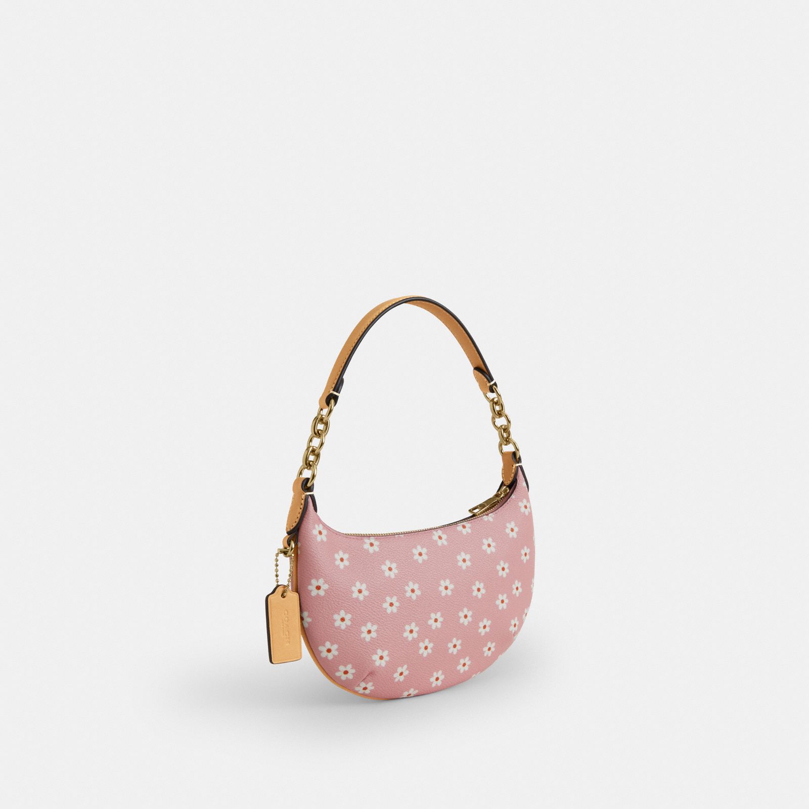 Mini Payton Bag With Floral Print - Gold/Pink Multi - view 5