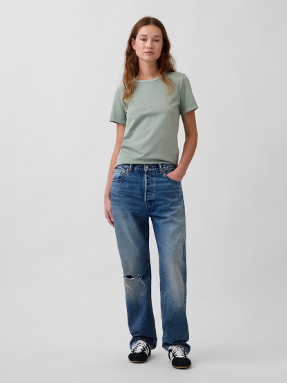 Organic Cotton VintageSoft T-Shirt - Gasoline green