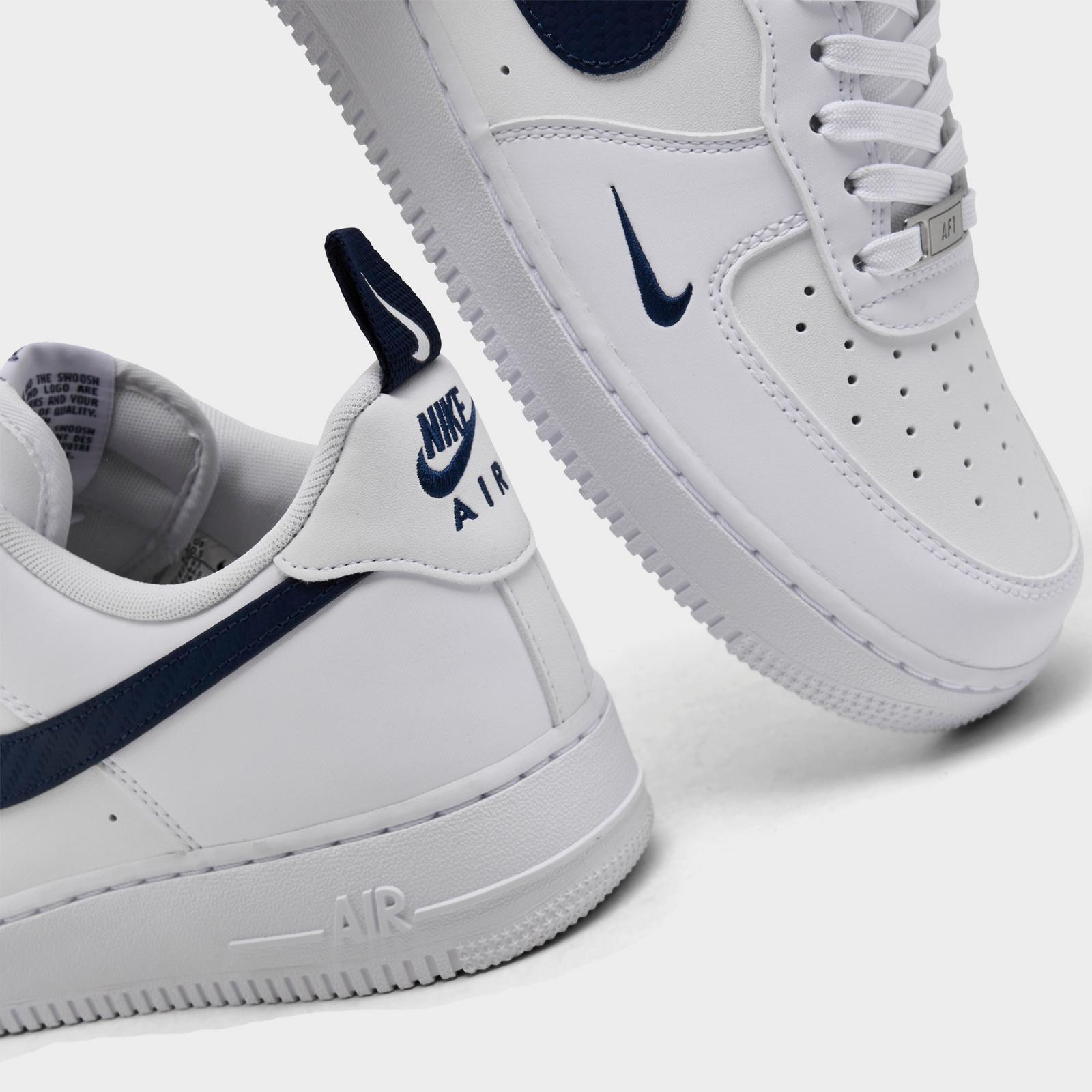 Men's Nike Air Force 1 '07 LV8 Casual Shoes - White/Midnight Navy/White