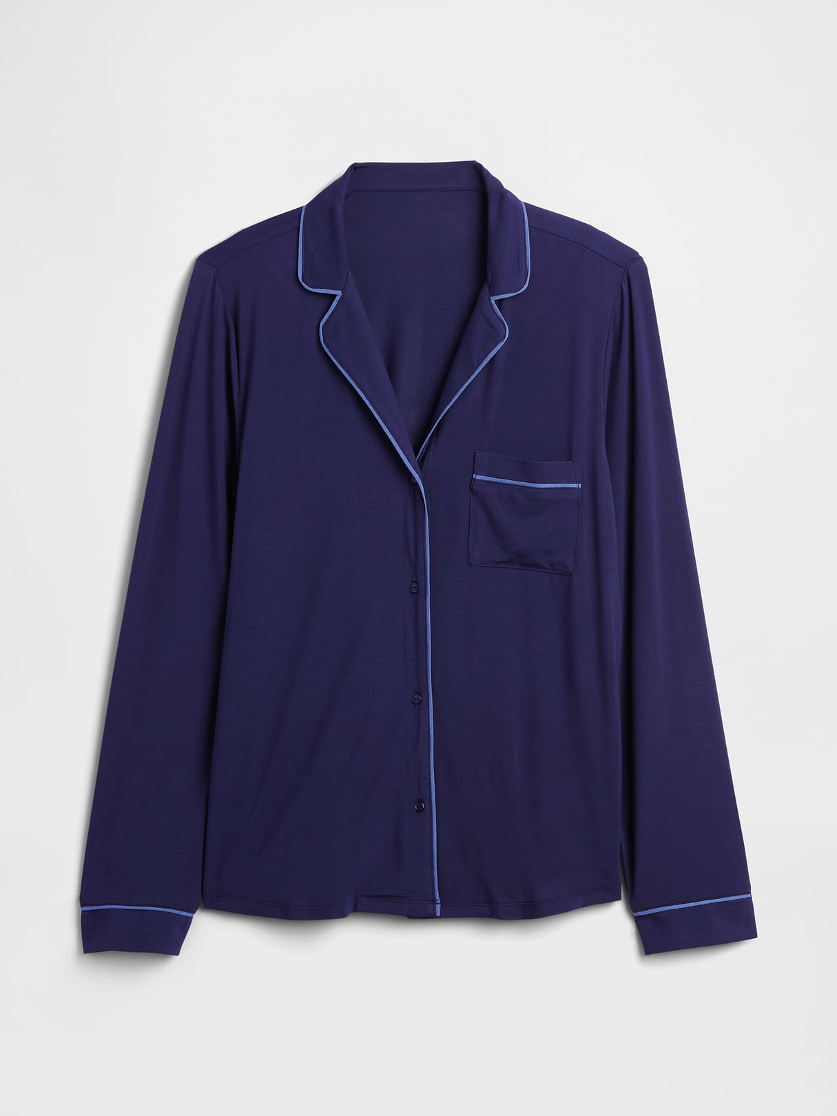 SoftMade Modal PJ Top - Navy blue night