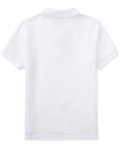 Polo Ralph Lauren Boys' 2T-7 Cotton Mesh Polo Shirt - White