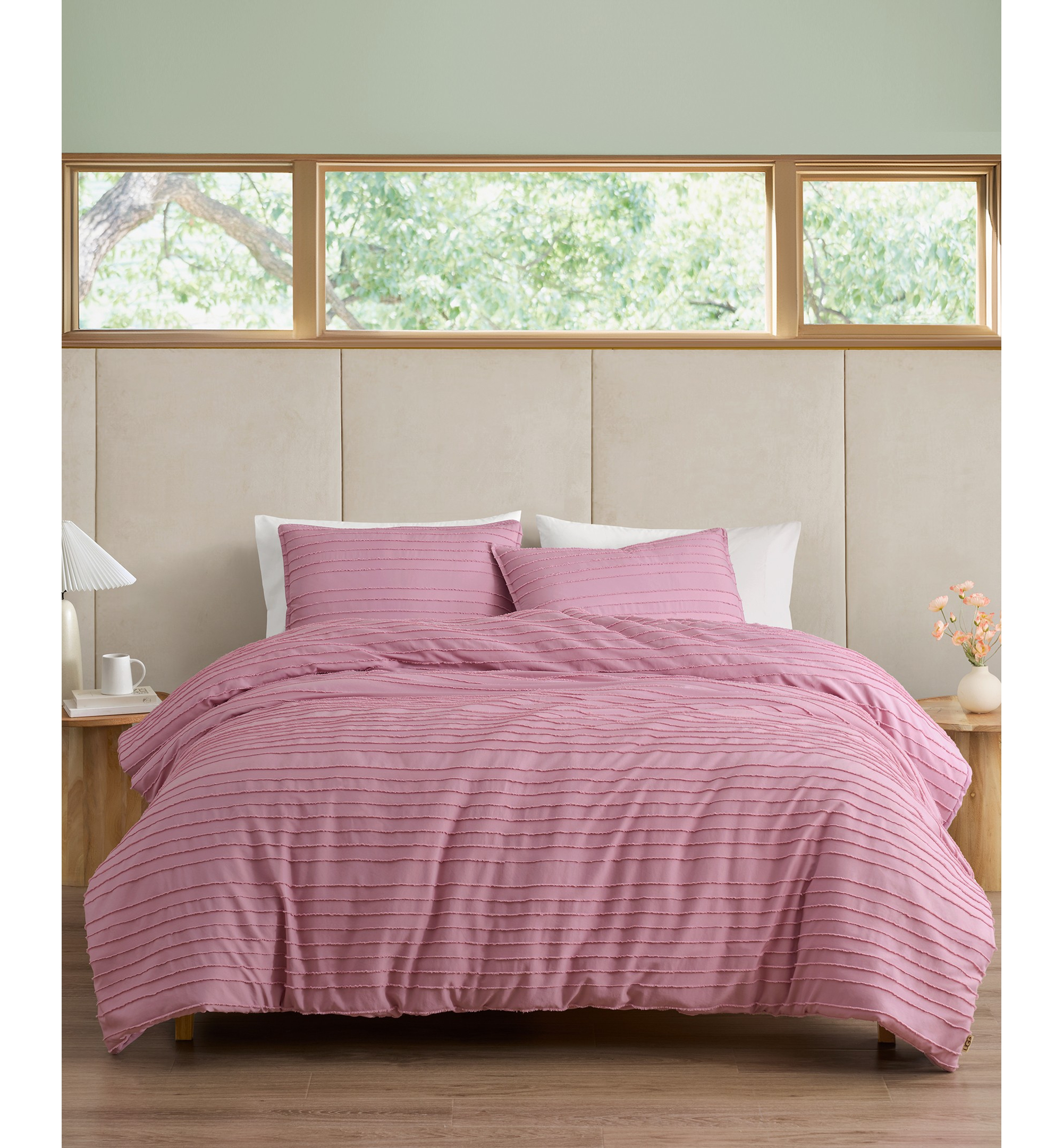 UGG® Devon Textured Comforter Sets - Dusty Orchid