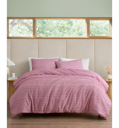 UGG® Devon Textured Comforter Sets - Dusty Orchid