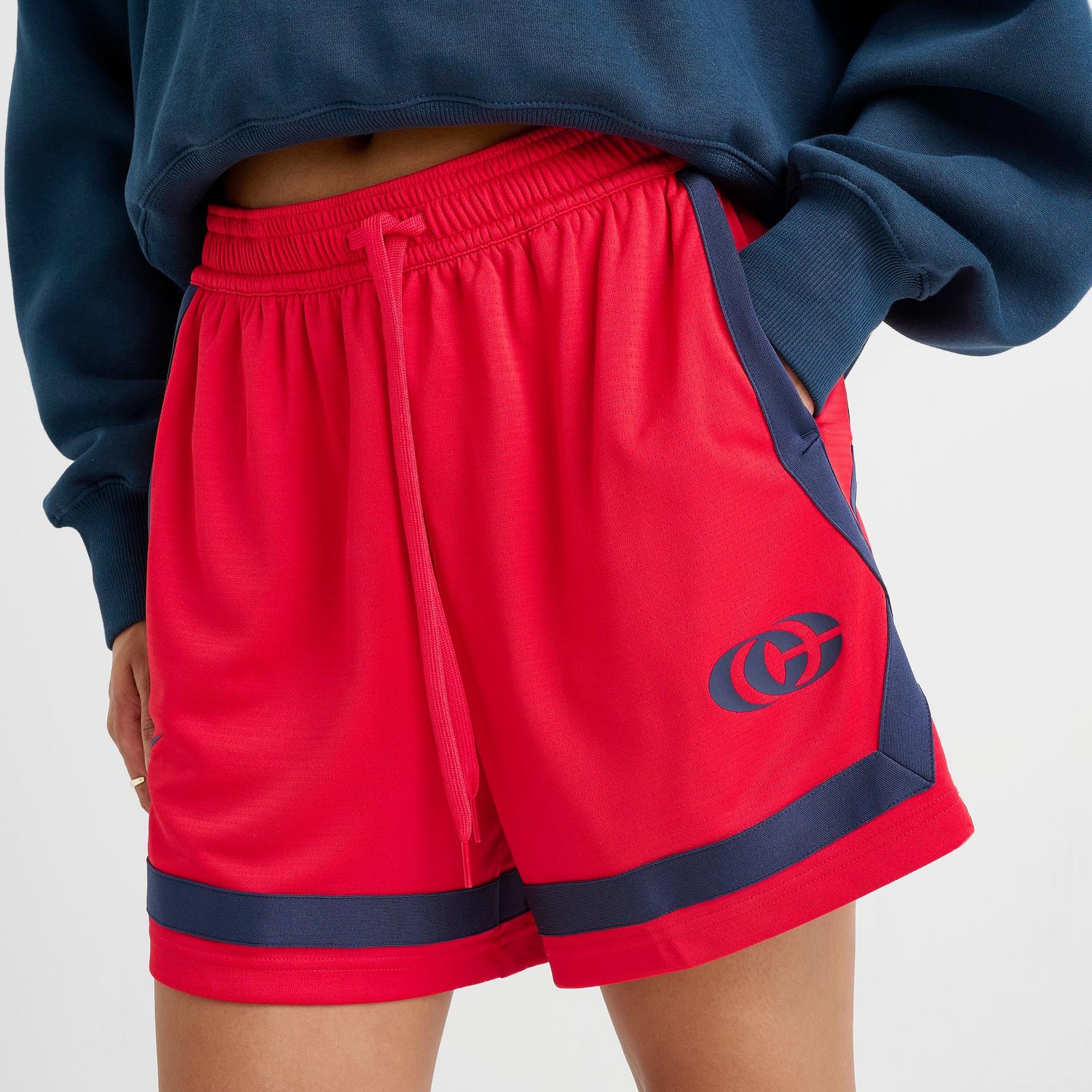 Women's Nike Caitlin Clark Crossover Dri-FIT 5" Basketball Shorts - University Red/Midnight Navy/Midnight Navy