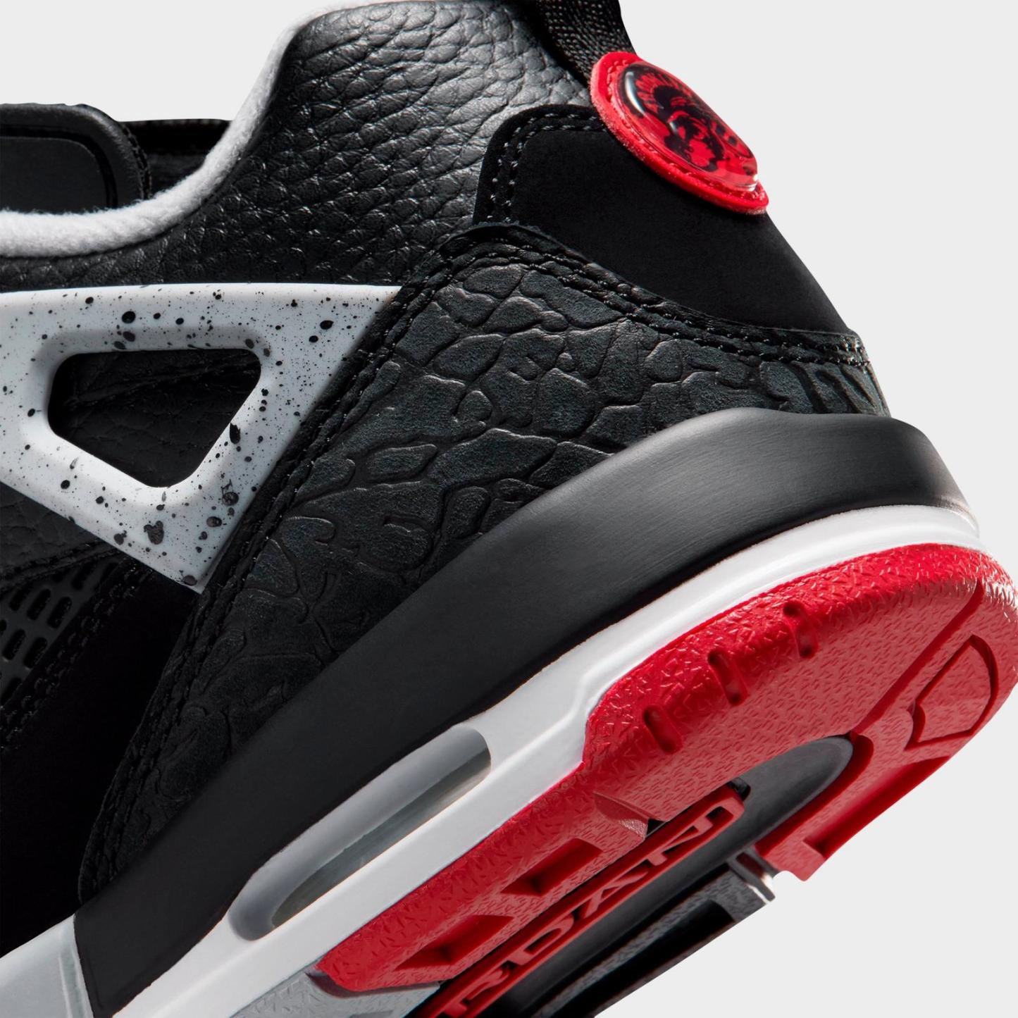 Big Kids' Jordan Spizike Low Casual Shoes - Black/Wolf Grey/White/Gym Red - view 3