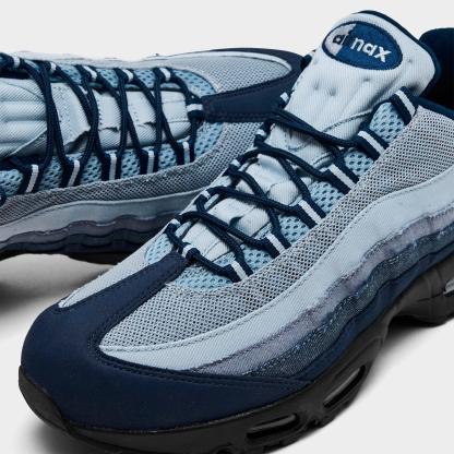 Men's Nithtke Air Max 95 Big Bubble Scorpion Casual Shoes - Part 3 - Ashen Slate/Midnight Navy/Light Armory Blue/Light Armory Blue - Detail shot