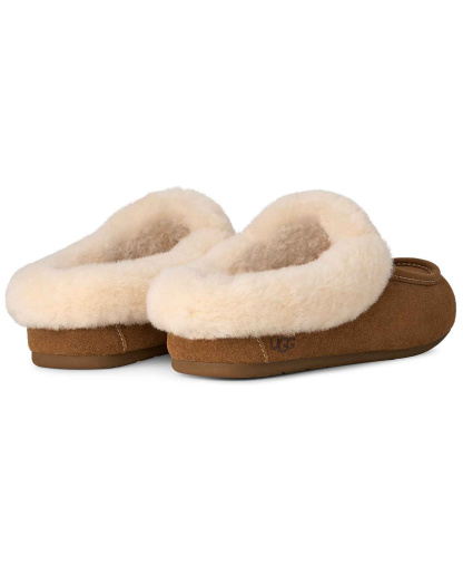 UGG® Women's Ansley Moccasin Slip On Slippers - Chestnut