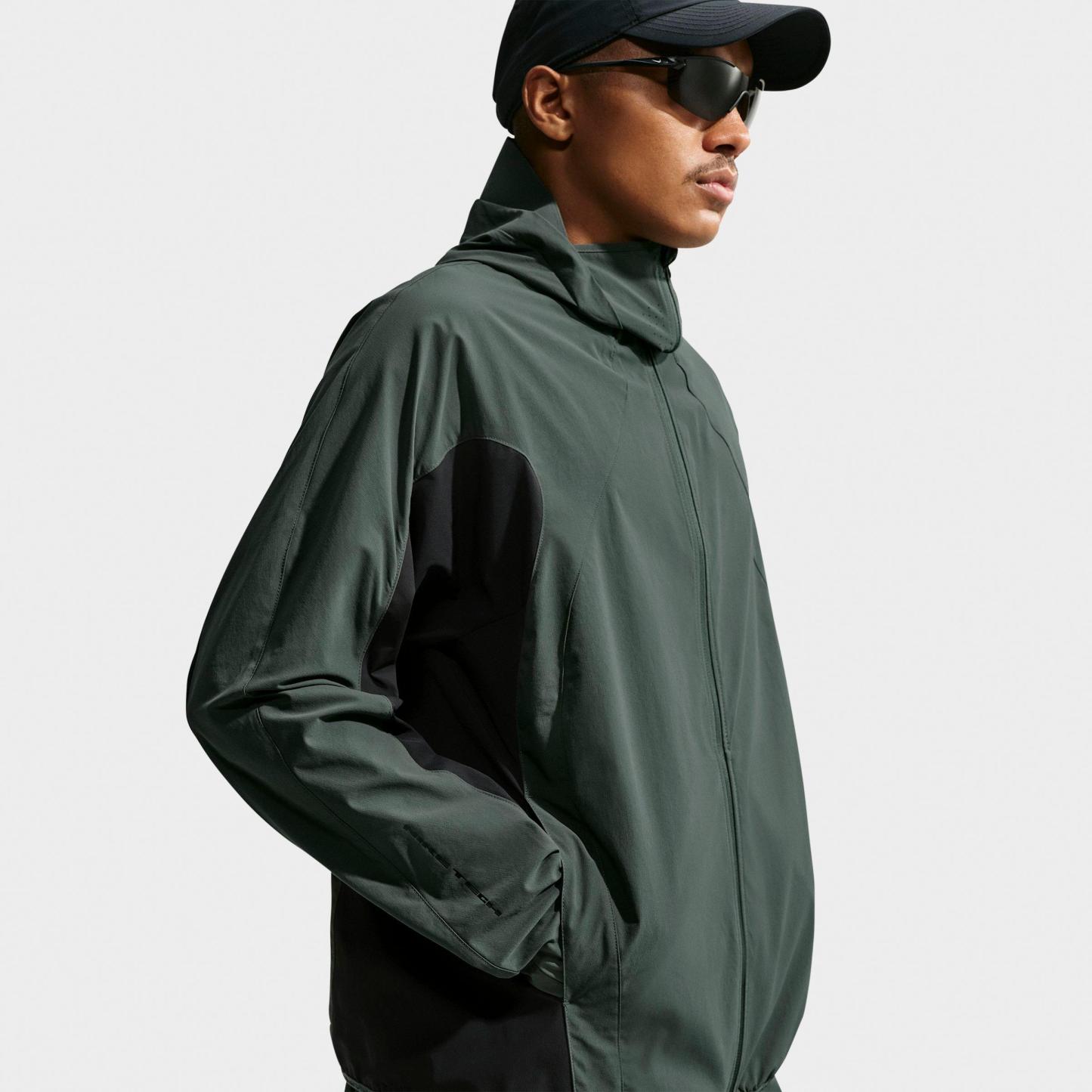 Men's Nithtke Tech Helios Dri-FIT Long-Sleeve Full-Zip Shell - Camo Green/Black/Black