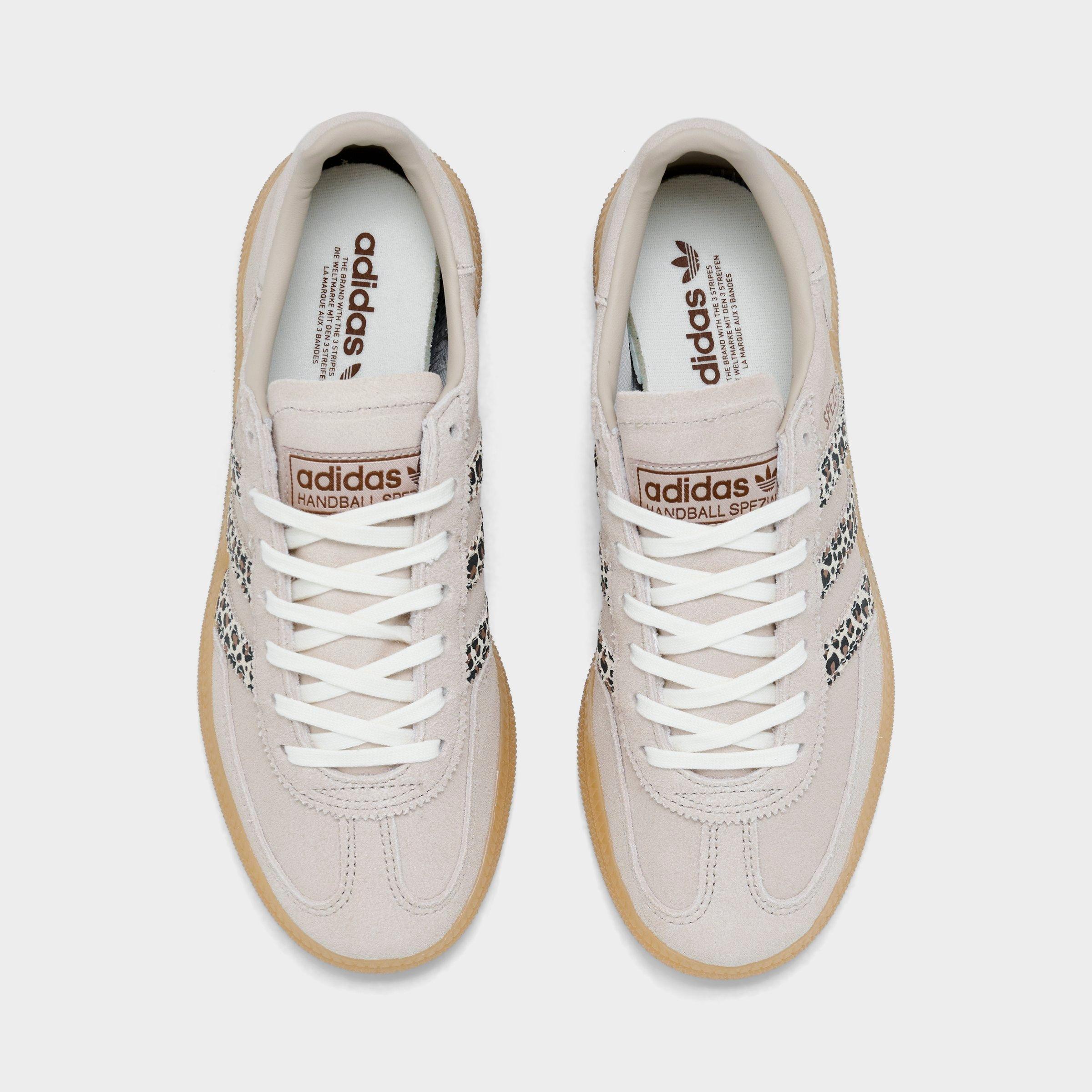 Big Kids' adidas Originals Handball Spezial Casual Shoes - Part 2 - Wonder Beige/Preloved Brown/Gum - Top view