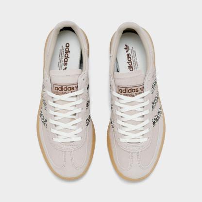 Big Kids' adidas Originals Handball Spezial Casual Shoes - Part 2 - Wonder Beige/Preloved Brown/Gum - Top view