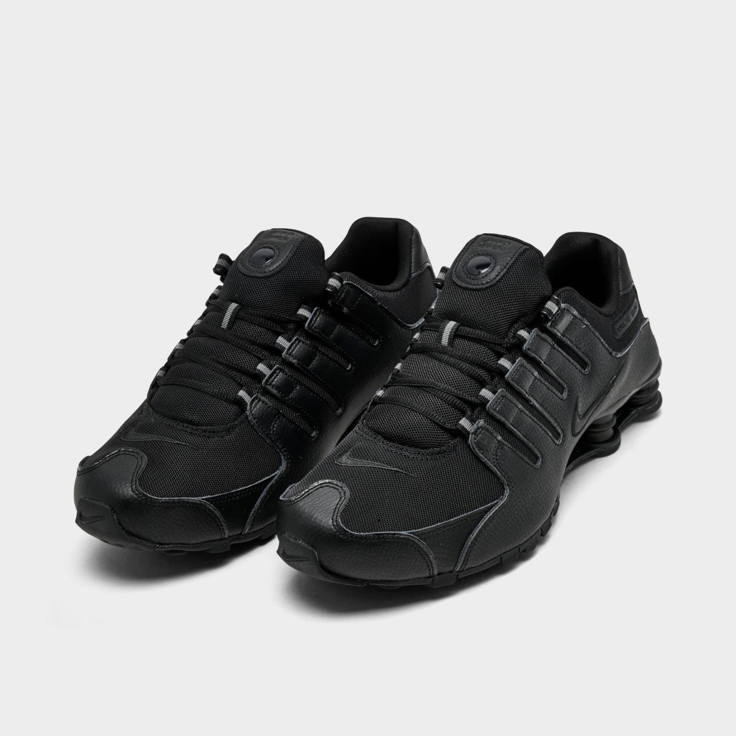 Men's Nike Shox NZ Casual Shoes - Black/Black/Black (IQ8263-002)