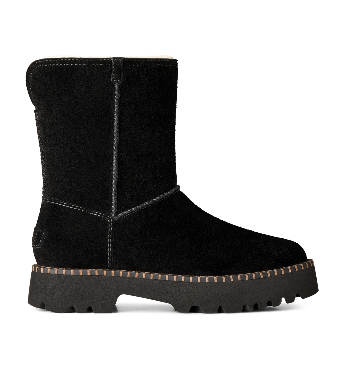 UGG® Women's Uptowner Round Toe Short Booties - Black
