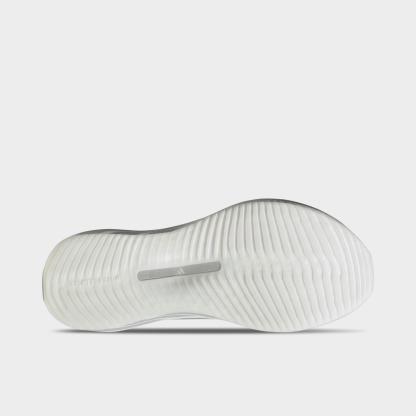 Men's adidas Hyperboost Edge Running Shoes - Part 2 - Cloud White/Light Solid Grey/Silver Metallic - Bottom view