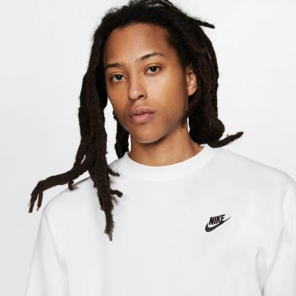 Nithtke Sportswear Club Fleece Crewneck Sweatshirt - White/Black