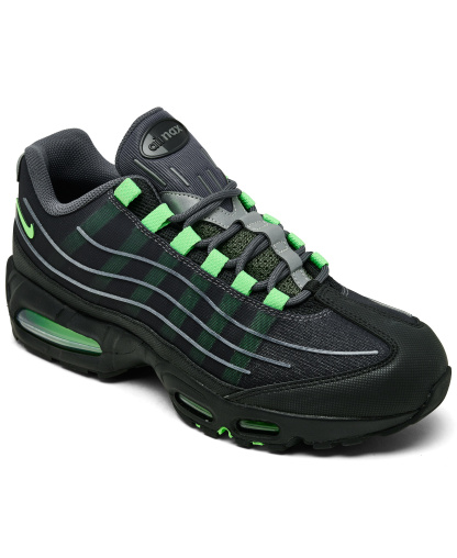 Nike Men's Air Max 95 Big Bubble Tech Casual Sneakers from Finish Line - Wolf Gray, Silver, Steam
