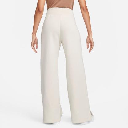 Women's Nithtke Sportswear Phoenix Fleece High-Waisted Wide-Leg Sweatpants - Light Orewood Brown/Sail