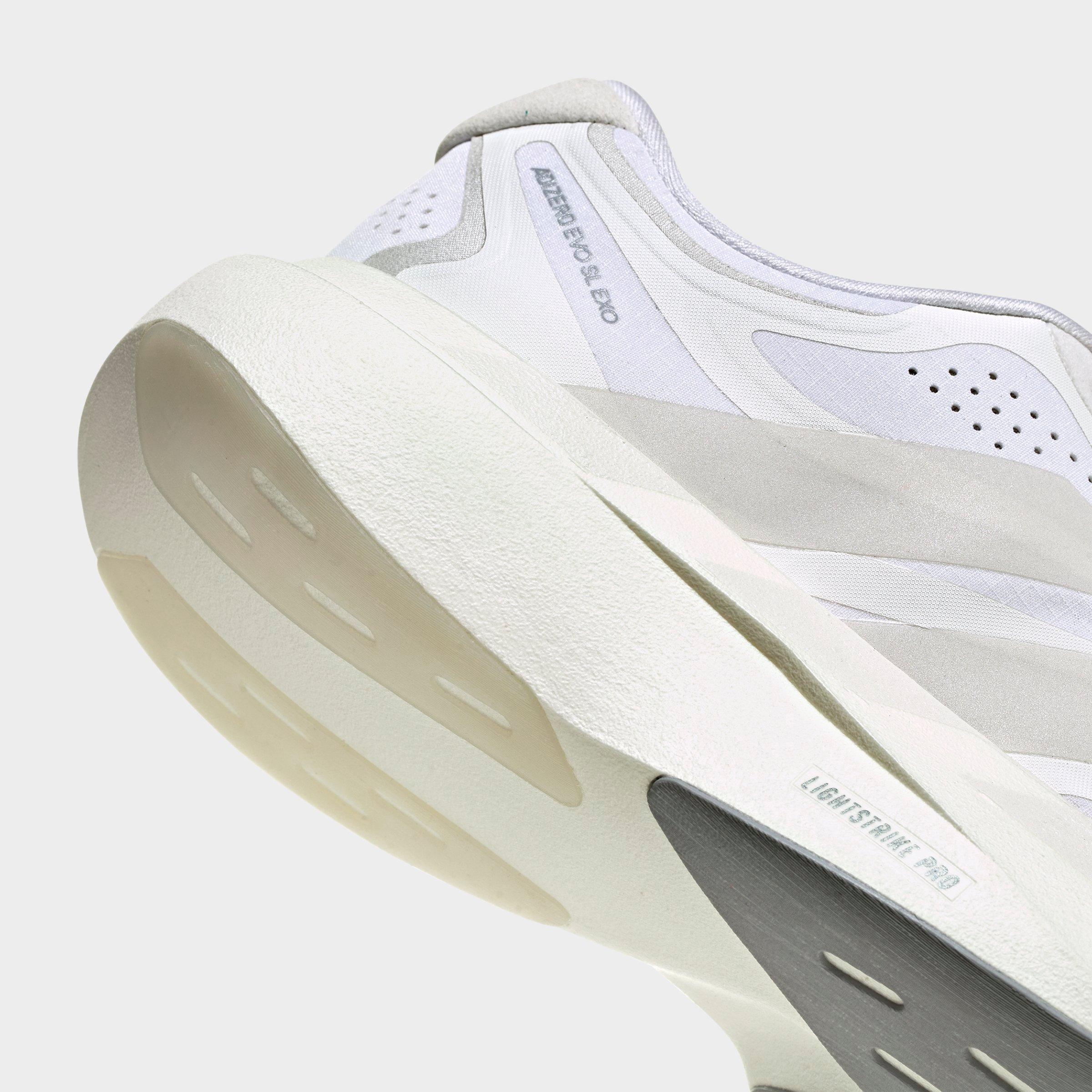 Women's adidas Adizero EVO SL Exo Running Shoes - Part 1 - Cloud White/Zero Metallic/Core White - Detail shot