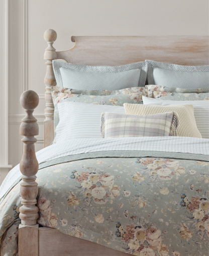 Lauren Ralph Lauren Gwynne Floral 3-Pc. Duvet Cover Set, Full/Queen - Sage