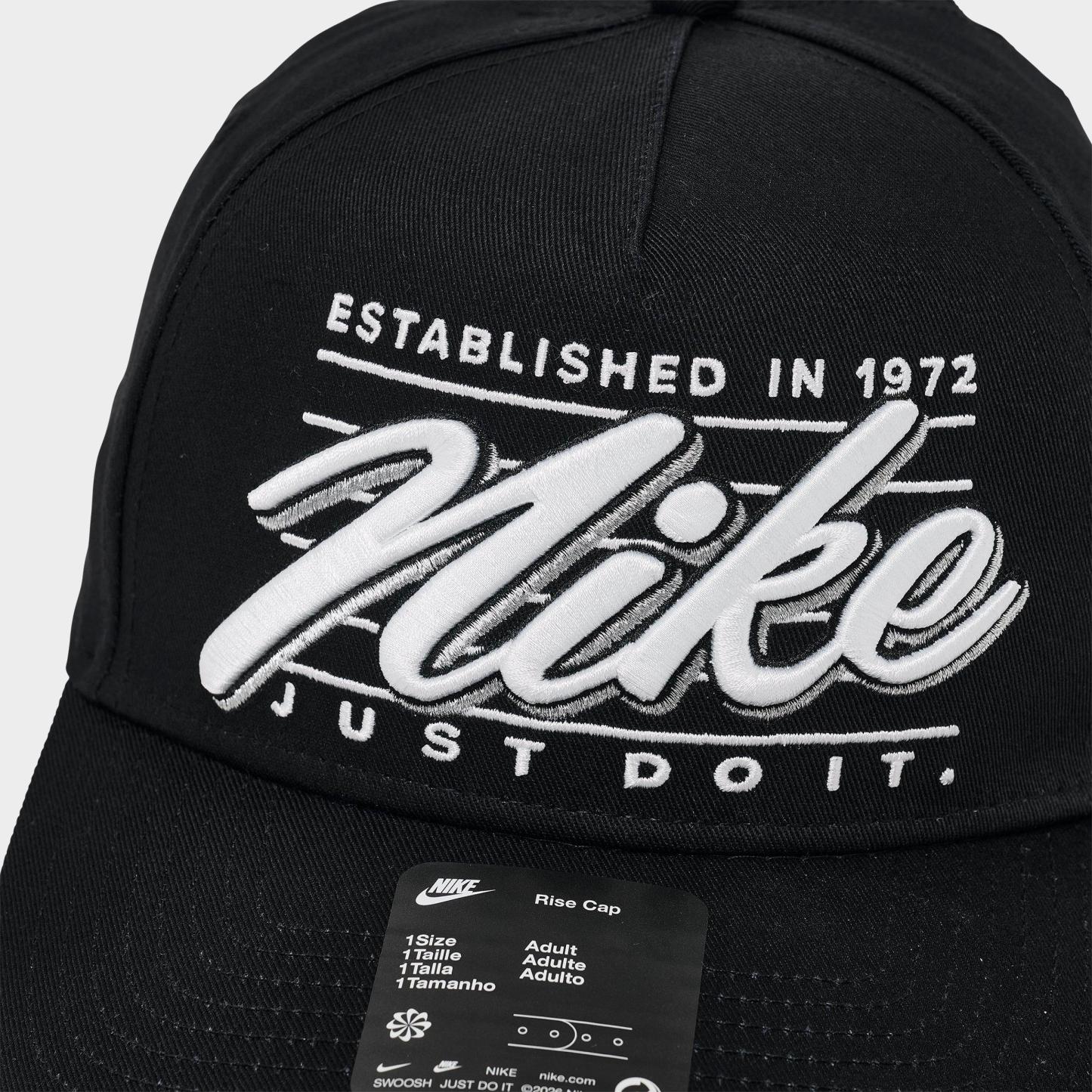 Nithtke Rise Structured A-Frame Snapback Hat - Black/Anthracite (IQ1437-010)