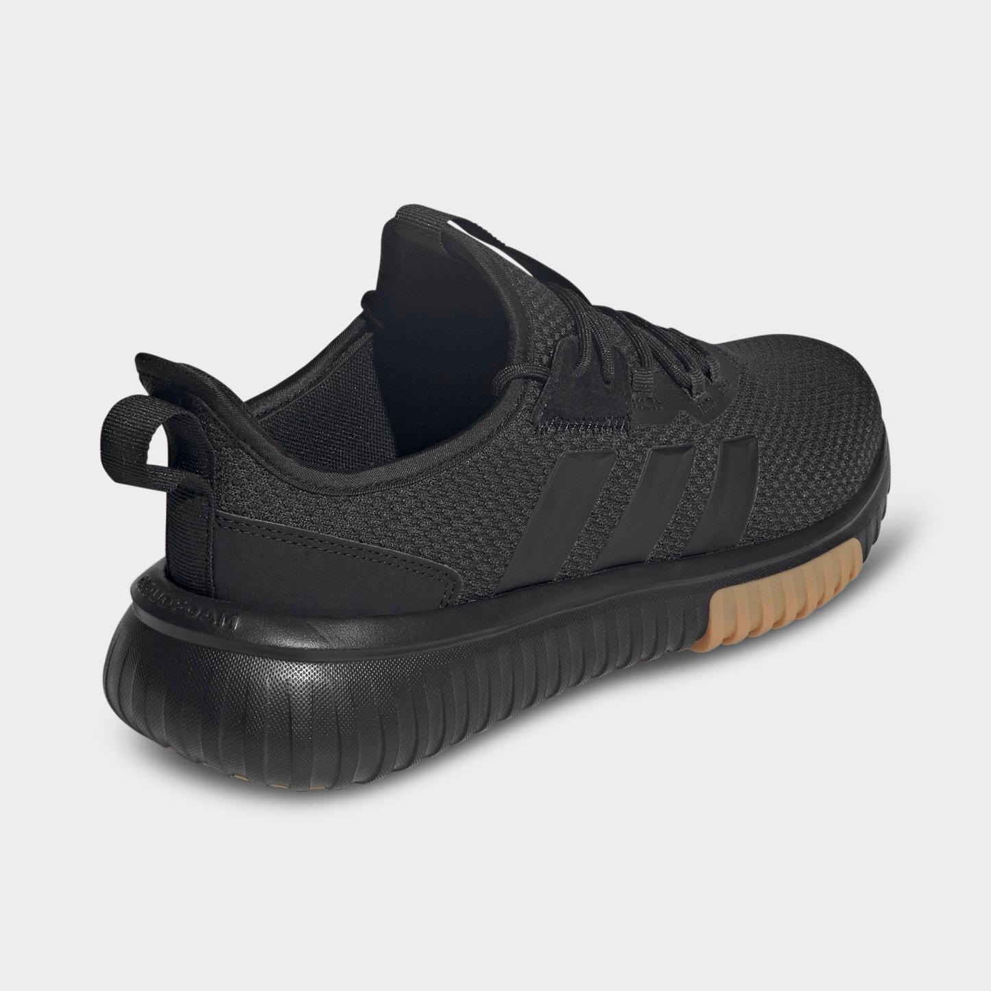 Men's adidas Kaptir 4.0 Casual Shoes - Core Black/Core Black/Gum - Back view
