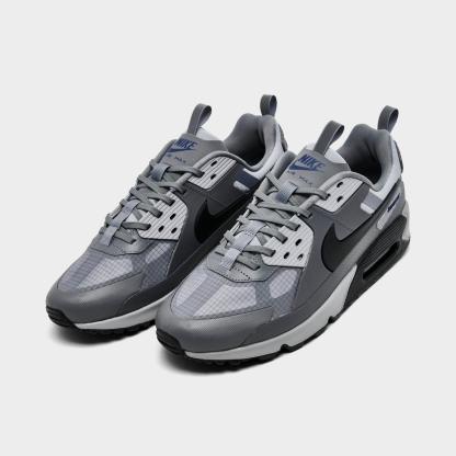 Men's Nike Air Max 90 Drift Casual Shoes - Cool Grey/Deep Royal Blue/Wolf Grey/Black