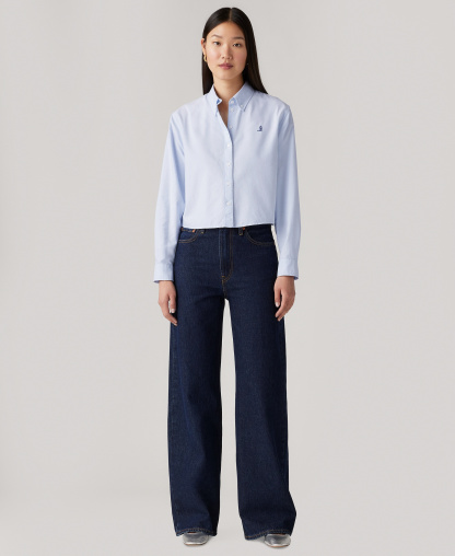 Levi's Premium Women's Ribcage Wide-Leg Jeans - Shaded View