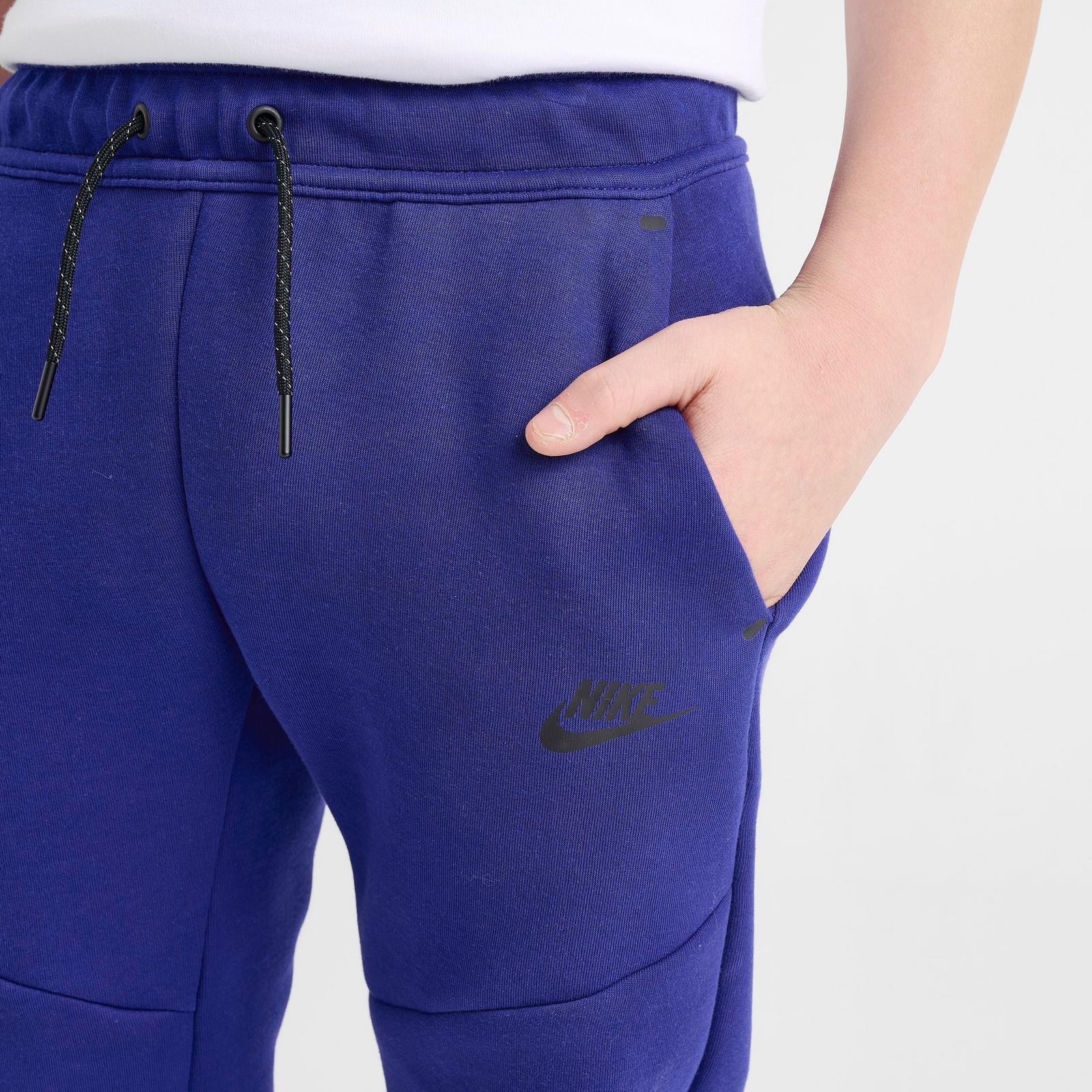 Big Kids' Nike Sportswear Tech Fleece Reflective Jogger Pants - Deep Royal Blue/Black/Black
