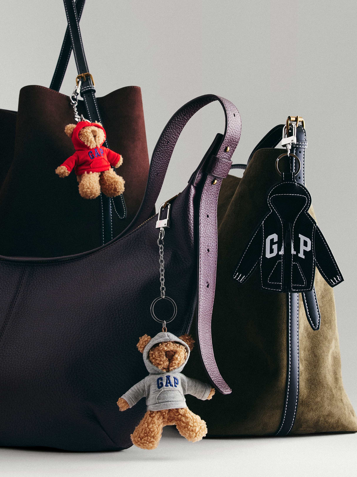 Logo Hoodie Bag Charm - Black