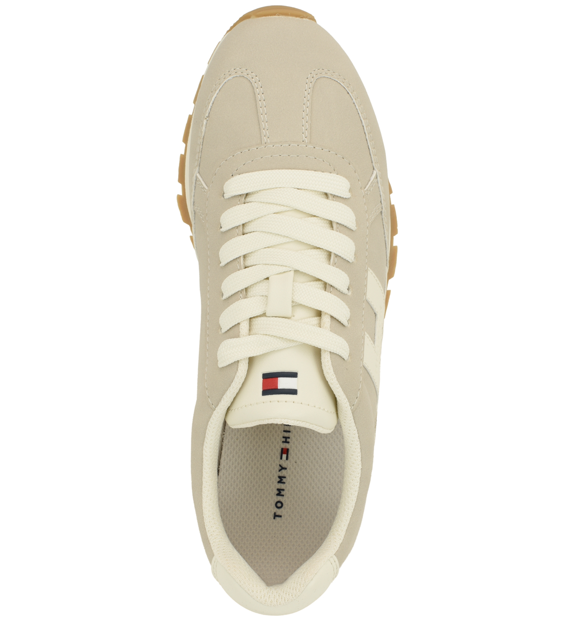 Tommy Hilfiger Women's Hatina Chunky Sole Lace-Up Sneakers - Medium Natural/White
