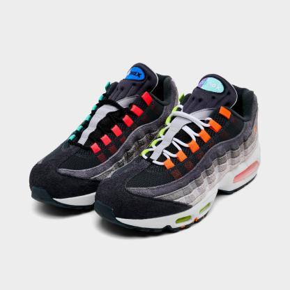 Men's Nike Air Max 95 Big Bubble PRM Casual Shoes - Hyper Turquoise/Volt/Solar Red