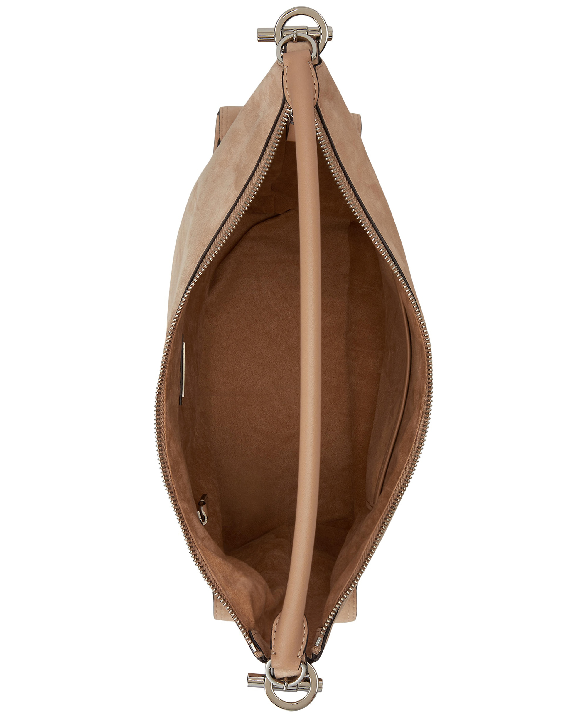 Lauren Ralph Lauren Blaike Large Suede Shoulder Bag - Tan