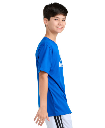 adidas Boys' 8-20 Graphic Print Crewneck T-Shirt - Bright Blue