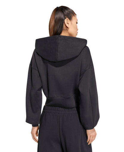 adidas Women's Essentials Contemporary Fleece Full-Zip Hooded Jacket - Black