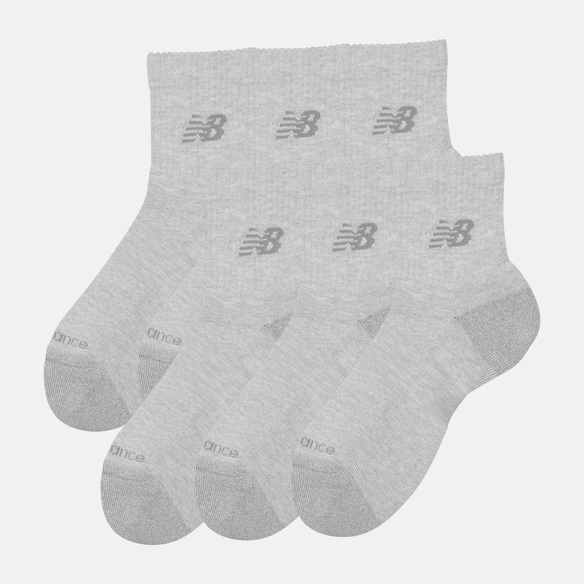 New Balance Active QTR Socks 6 Pack, LAS65202AGT