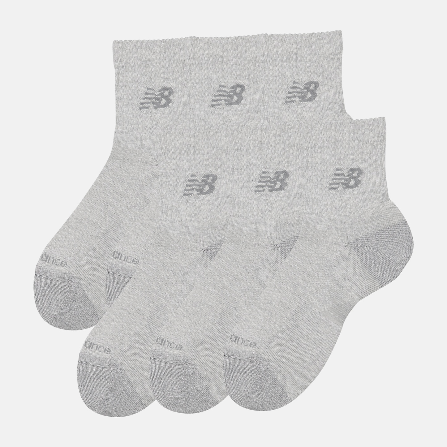 New Balance Active QTR Socks 6 Pack, LAS65202AGT