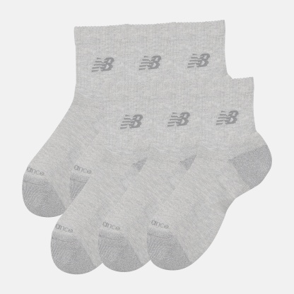 New Balance Active QTR Socks 6 Pack, LAS65202AGT