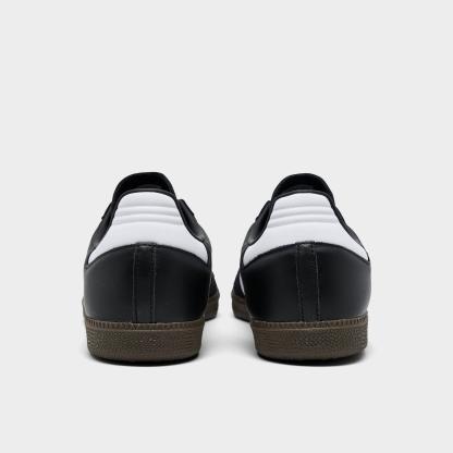 Men's adidas Originals Samba OG Casual Shoes - Part 2 - Black/White/Gum - Back view