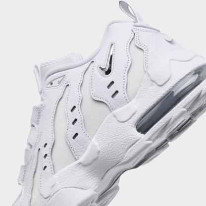 Men's Nithtke Air DT Max '96 Low Casual Shoes - White/Metallic Silver/White/Light Smoke Grey - Detail shot