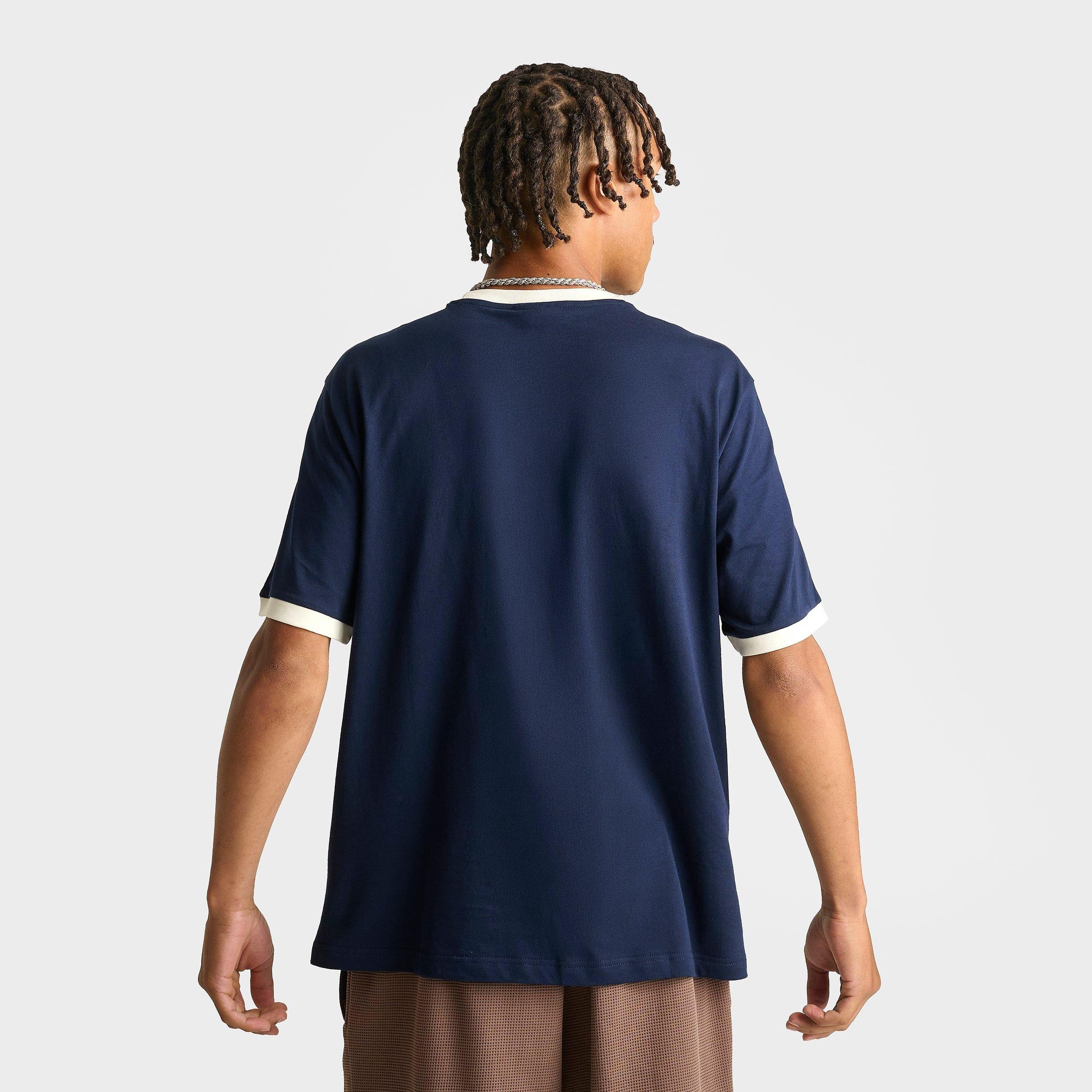 Men's adidas Originals Cali Script T-Shirt - Collegiate Navy/Off White