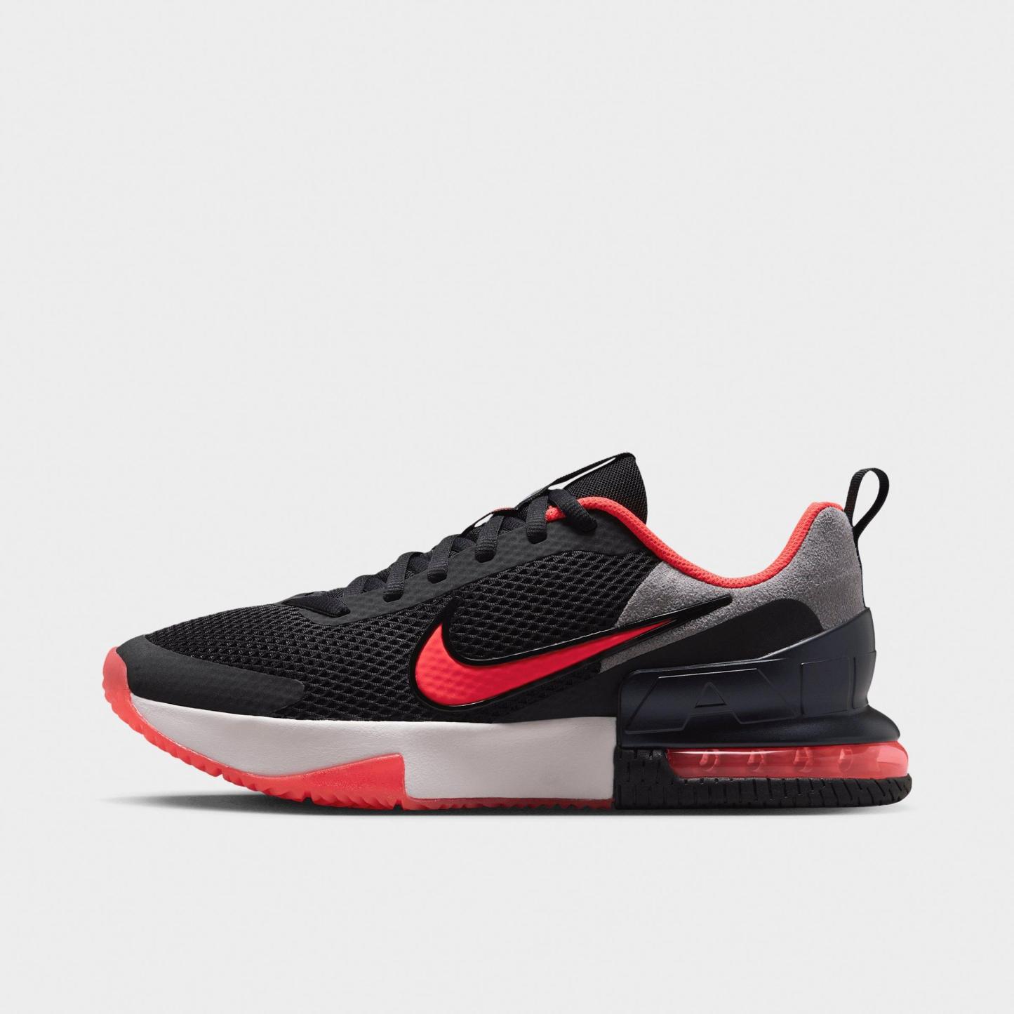 Men's Nithtke Air Max Alpha Trainer 6 Training Shoes - Part 2 - Black/Bright Crimson/Pencil Point/Anthracite - Left shoe facing left. Outside of the shoe.