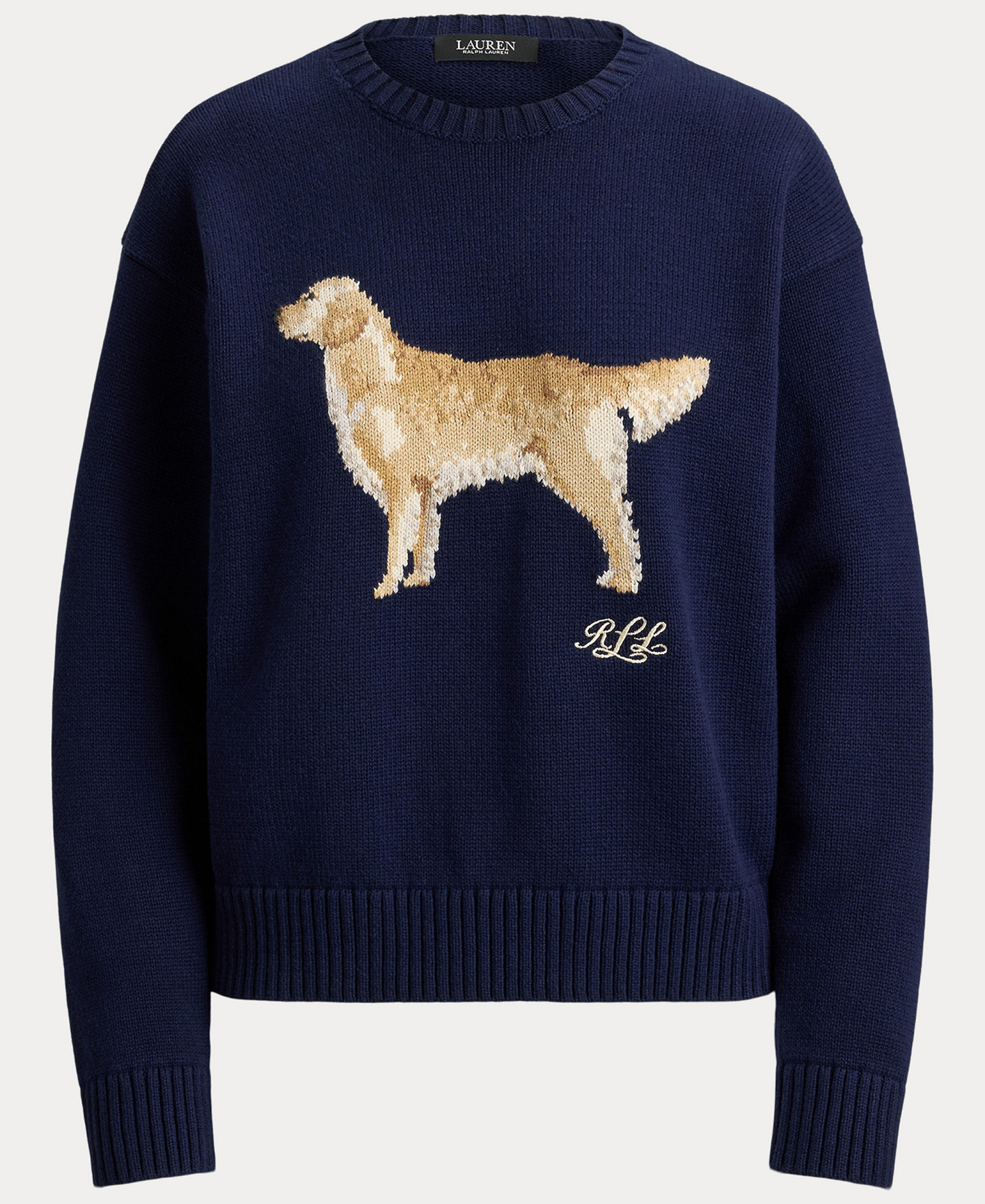 Lauren Ralph Lauren Women's Cotton Dog Sweater - Refined Navy Multi