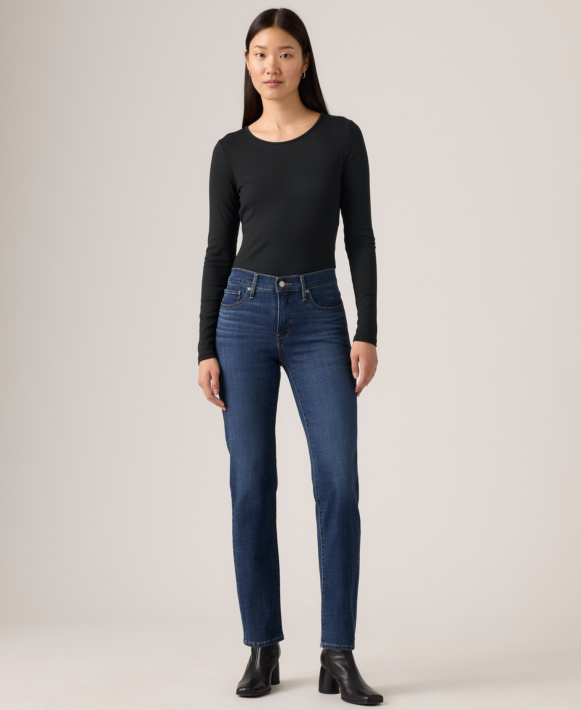 Levi's Women's 314 Shaping Slimming Straight Leg Mid-Rise Jeans - Lapis Loft