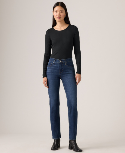 Levi's Women's 314 Shaping Slimming Straight Leg Mid-Rise Jeans - Lapis Loft