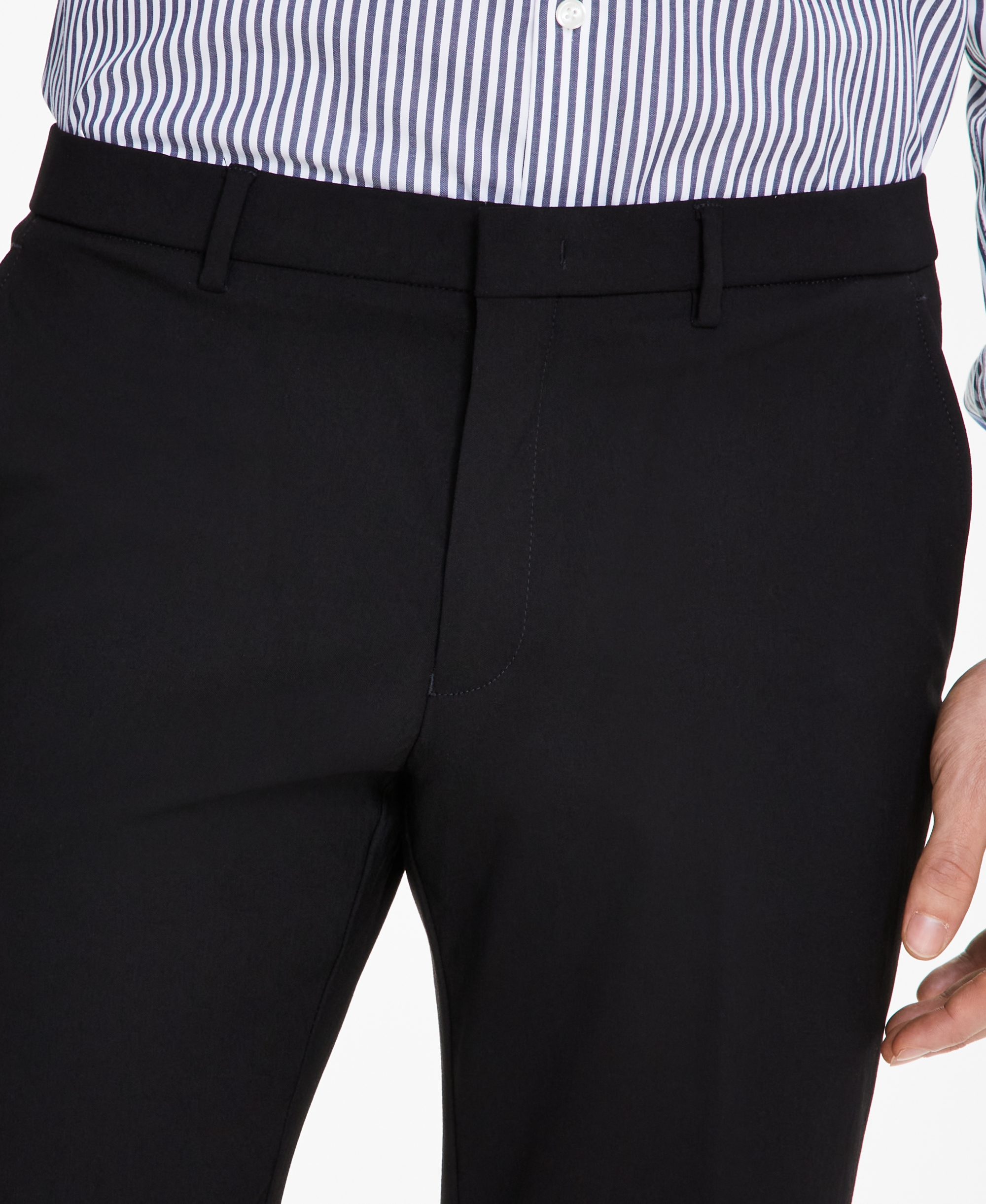 Tommy Hilfiger Men's Modern-Fit TH Flex Stretch Solid Performance Pants - Black