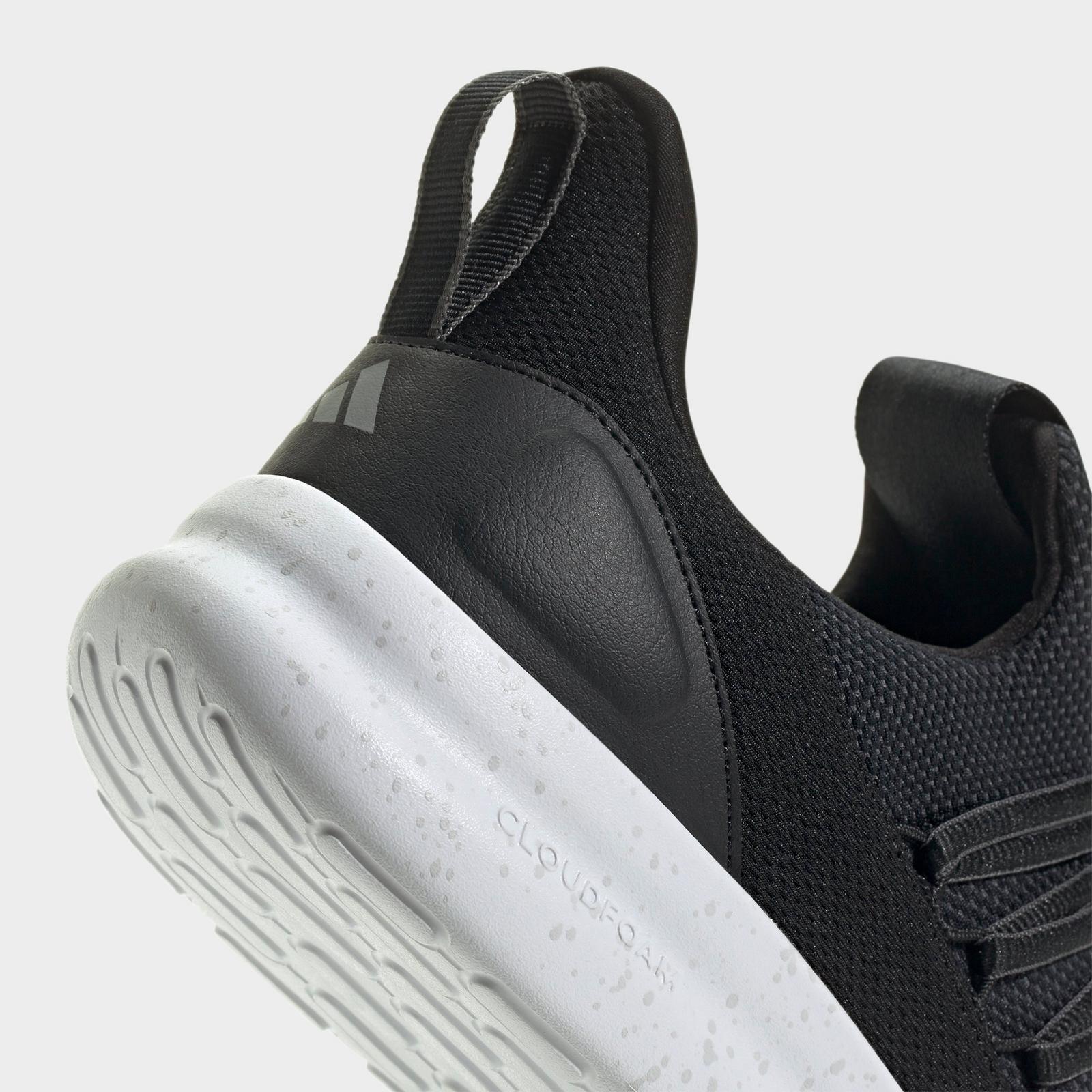 Men's adidas Lite Racer Adapt 7.0 Casual Shoes - Black/Grey/Grey - view 3